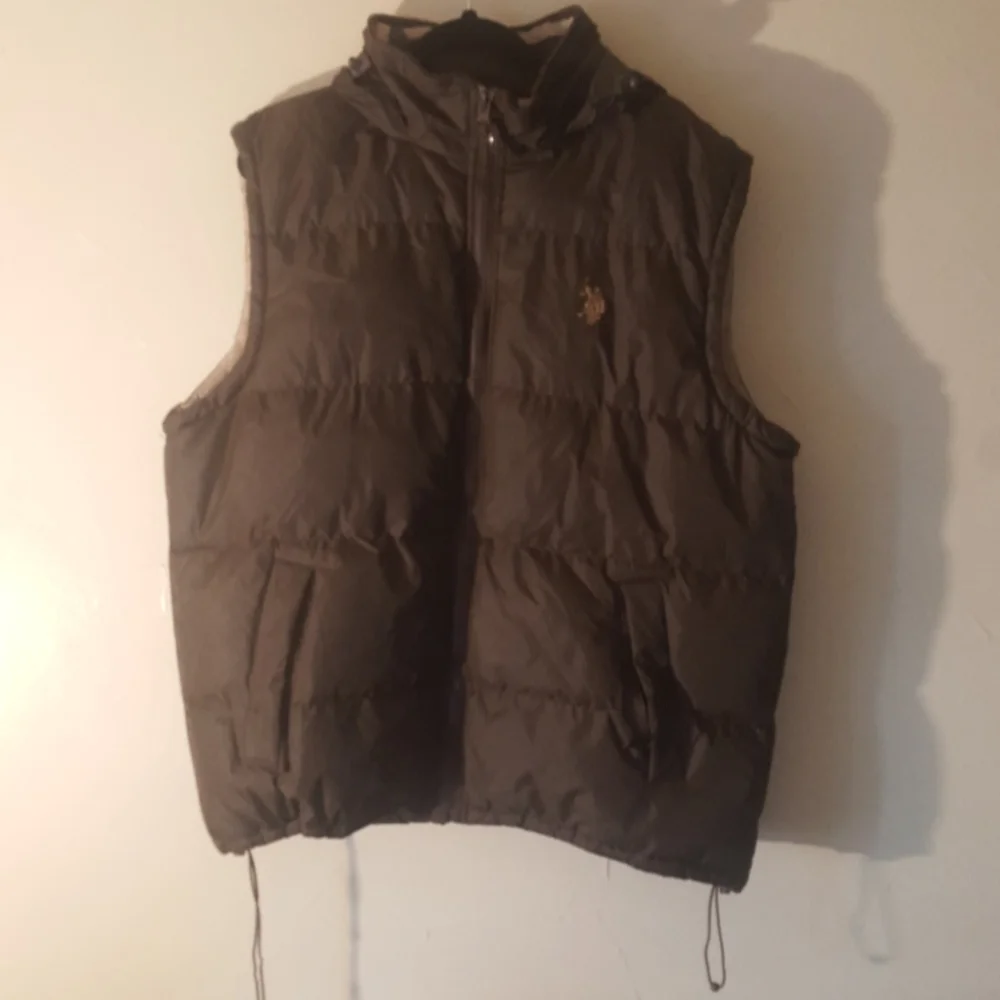 US Polo Assn. Hooded Puffer Vest with Hood